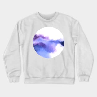 Purple Sky, White Light - abstract Crewneck Sweatshirt